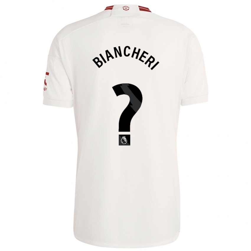 Herren Gabriele Biancheri #0 Weiß Ausweichtrikot Trikot 2023/24 T-Shirt Schweiz