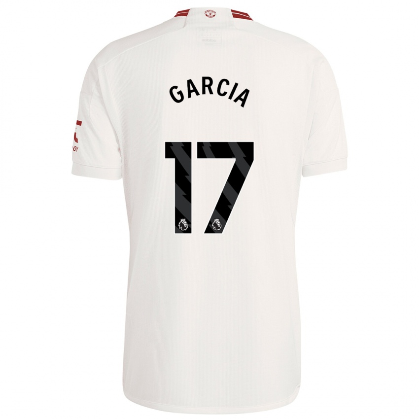 Herren Lucia Garcia #17 Weiß Ausweichtrikot Trikot 2023/24 T-Shirt Schweiz