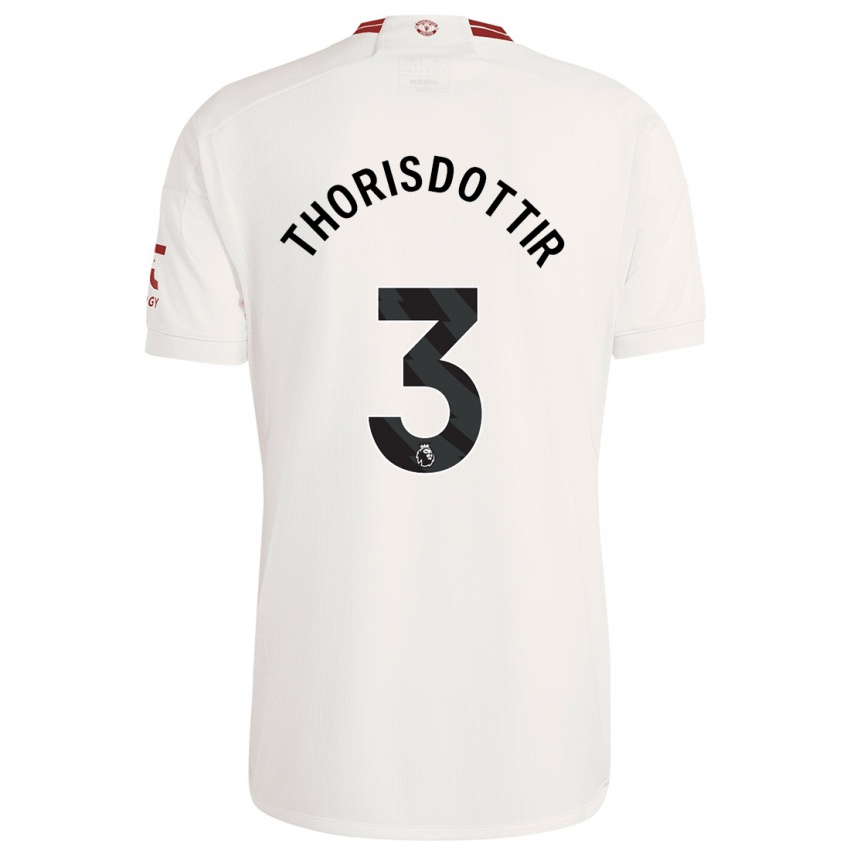 Herren Maria Thorisdottir #3 Weiß Ausweichtrikot Trikot 2023/24 T-Shirt Schweiz