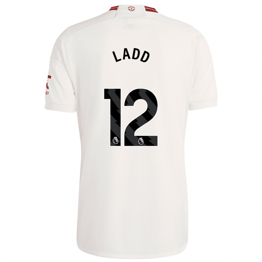 Herren Hayley Ladd #12 Weiß Ausweichtrikot Trikot 2023/24 T-Shirt Schweiz