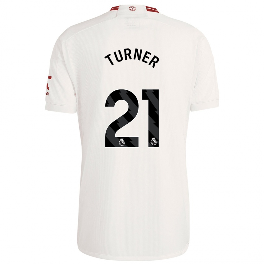 Herren Millie Turner #21 Weiß Ausweichtrikot Trikot 2023/24 T-Shirt Schweiz
