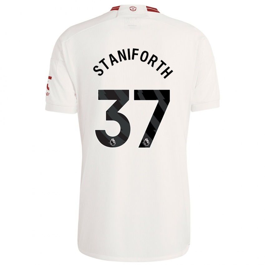 Herren Lucy Staniforth #37 Weiß Ausweichtrikot Trikot 2023/24 T-Shirt Schweiz