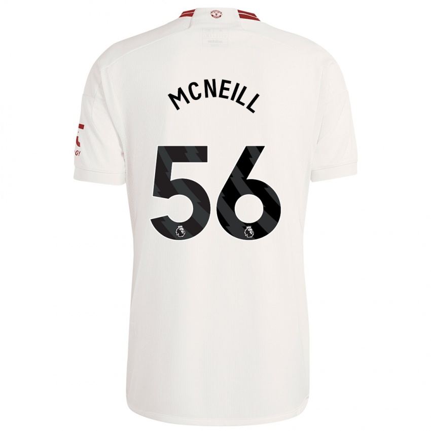 Homme Maillot Charlie Mcneill #56 Blanc Troisieme 2023/24 T-Shirt Suisse