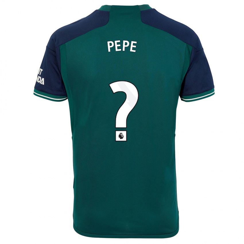 Homme Maillot Nicolas Pepe #0 Vert Troisieme 2023/24 T-Shirt Suisse