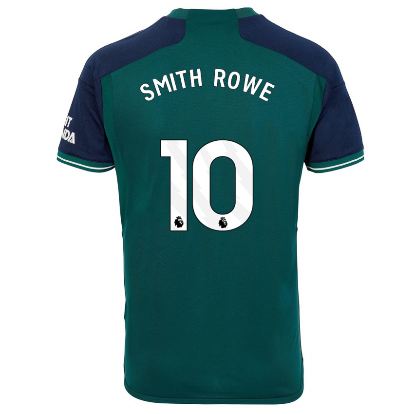 Homme Maillot Emile Smith Rowe #10 Vert Troisieme 2023/24 T-Shirt Suisse