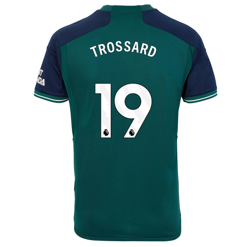 Homme Maillot Leandro Trossard #19 Vert Troisieme 2023/24 T-Shirt Suisse