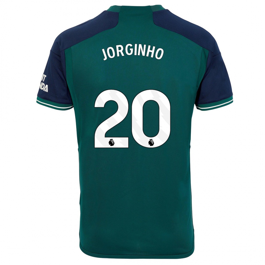 Homme Maillot Jorginho #20 Vert Troisieme 2023/24 T-Shirt Suisse