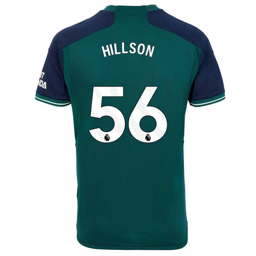 Homme Maillot James Hillson #56 Vert Troisieme 2023/24 T-Shirt Suisse