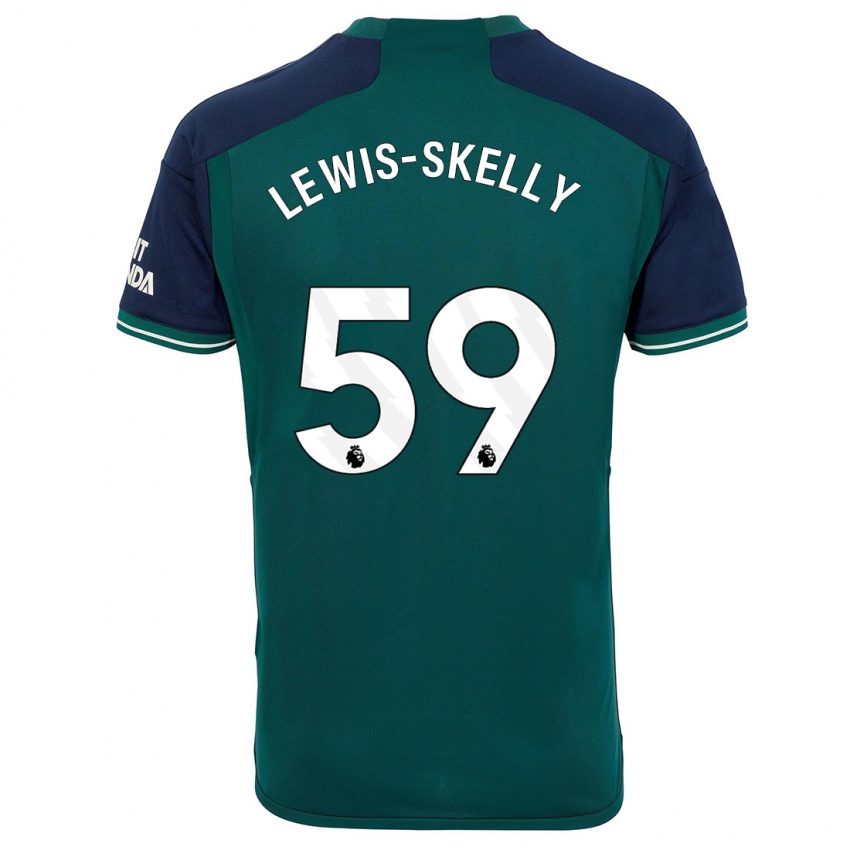 Homme Maillot Myles Lewis-Skelly #59 Vert Troisieme 2023/24 T-Shirt Suisse