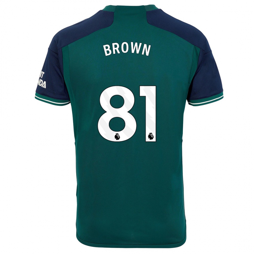 Homme Maillot Luis Brown #81 Vert Troisieme 2023/24 T-Shirt Suisse