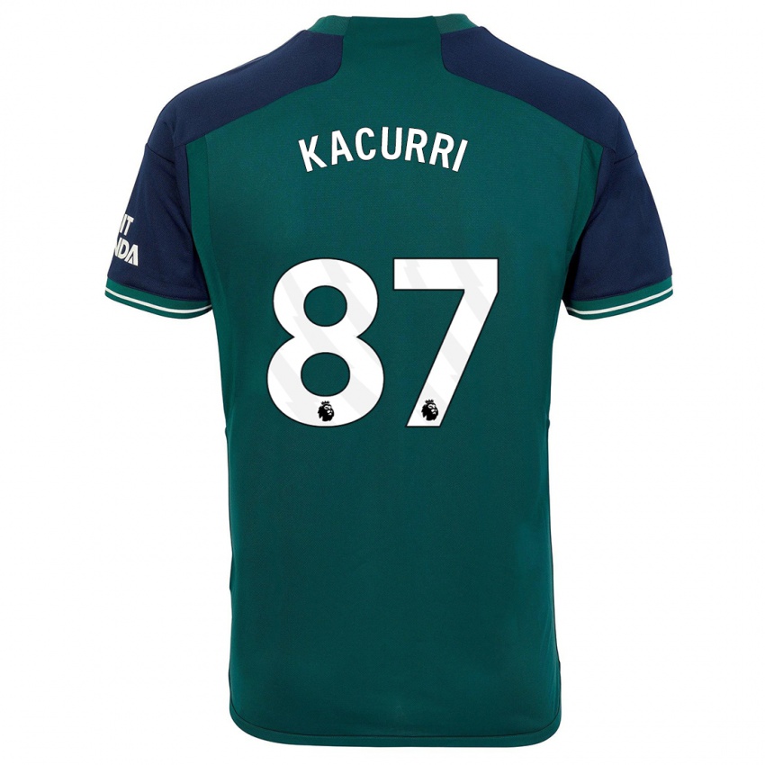 Homme Maillot Maldini Kacurri #87 Vert Troisieme 2023/24 T-Shirt Suisse