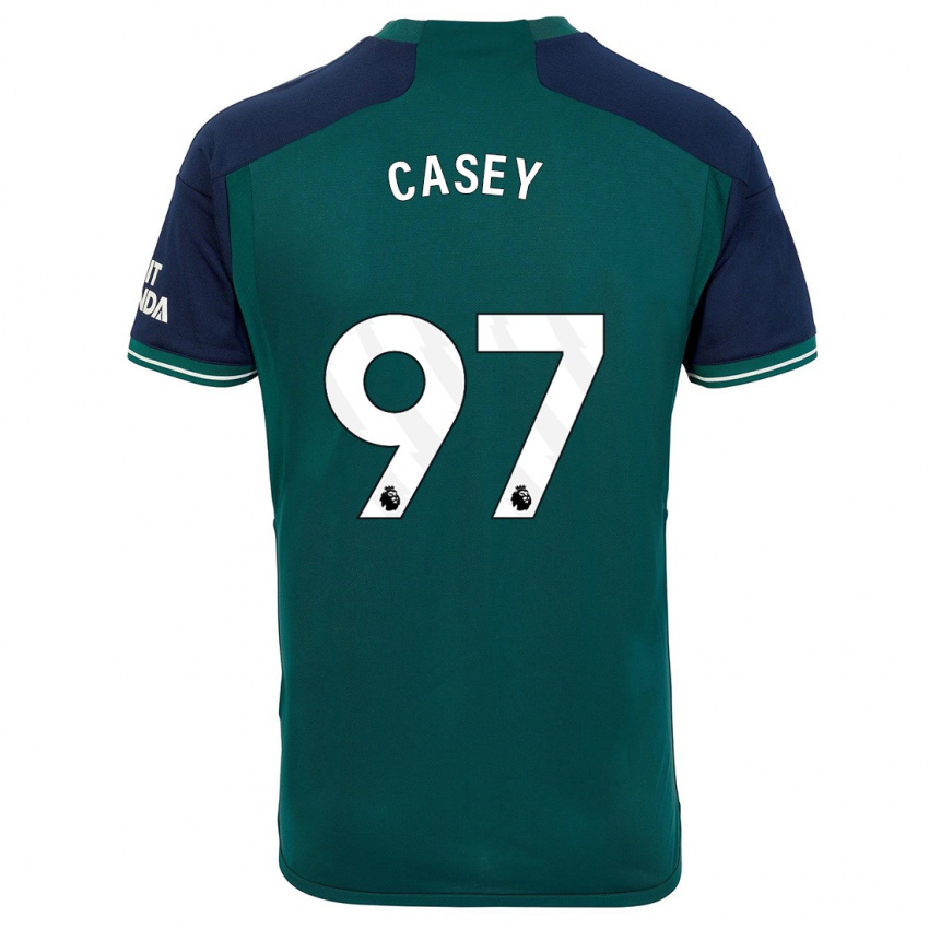 Homme Maillot Dan Casey #97 Vert Troisieme 2023/24 T-Shirt Suisse