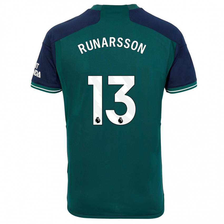 Homme Maillot Runar Alex Runarsson #13 Vert Troisieme 2023/24 T-Shirt Suisse