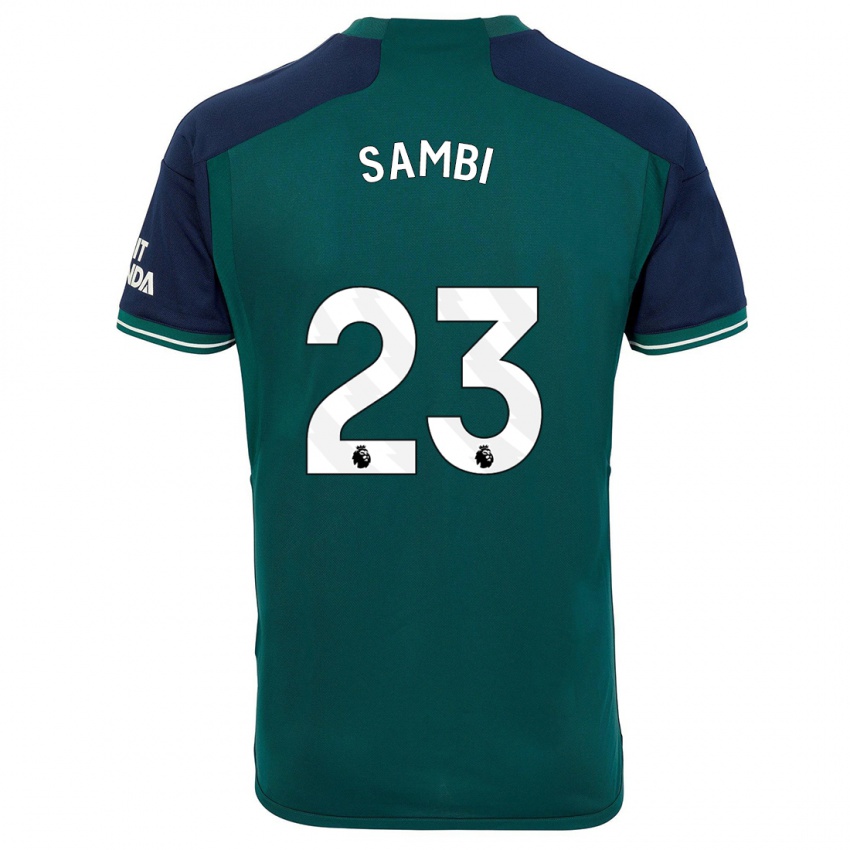 Homme Maillot Albert Sambi Lokonga #23 Vert Troisieme 2023/24 T-Shirt Suisse