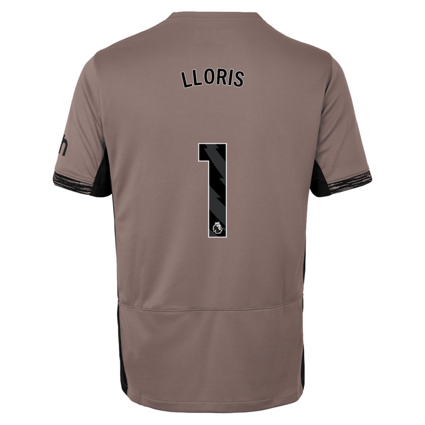 Herren Hugo Lloris #1 Dunkelbeige Ausweichtrikot Trikot 2023/24 T-Shirt Schweiz