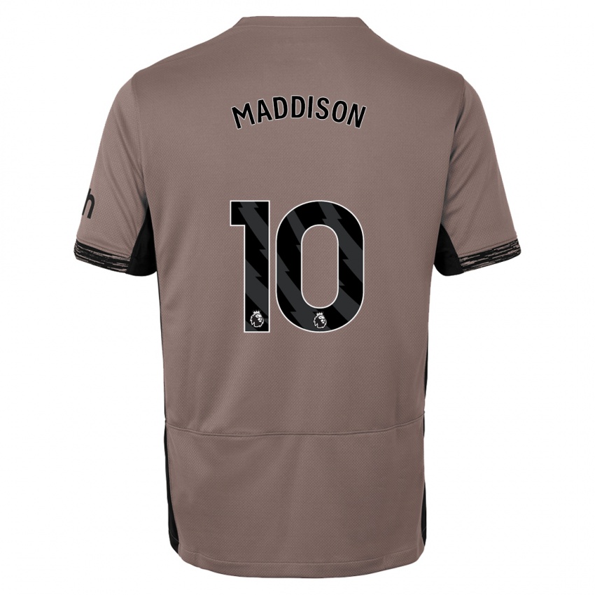 Homme Maillot James Maddison #10 Beige Foncé Troisieme 2023/24 T-Shirt Suisse