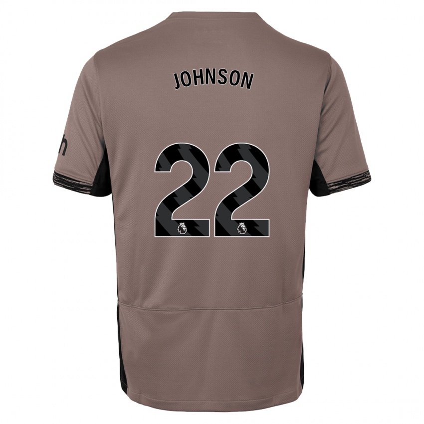 Homme Maillot Brennan Johnson #22 Beige Foncé Troisieme 2023/24 T-Shirt Suisse