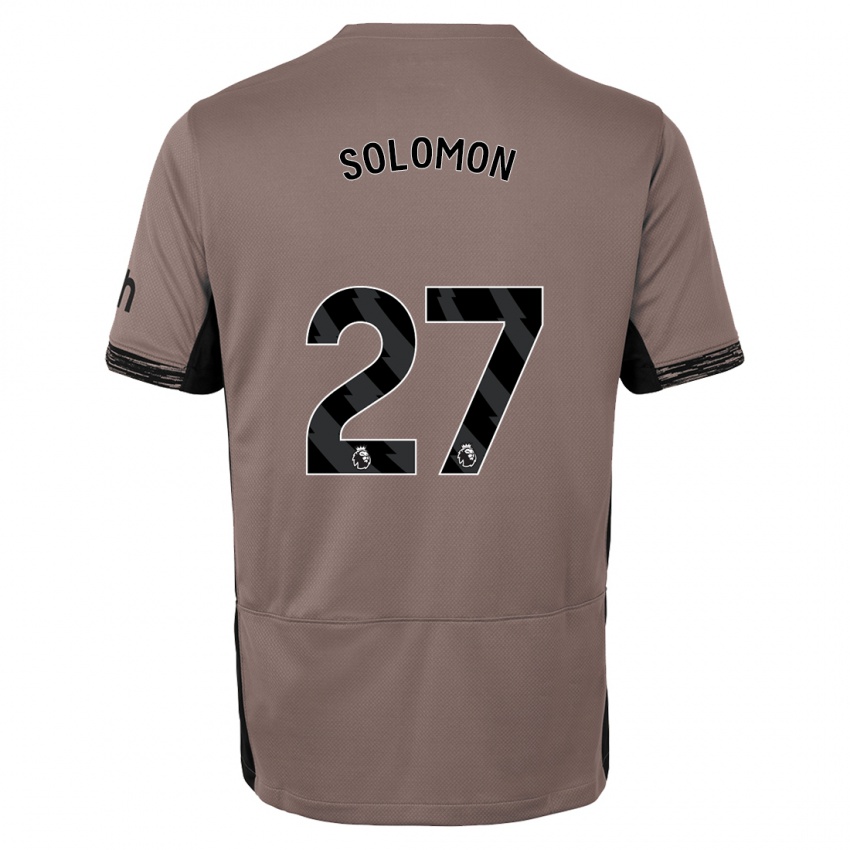 Homme Maillot Manor Solomon #27 Beige Foncé Troisieme 2023/24 T-Shirt Suisse