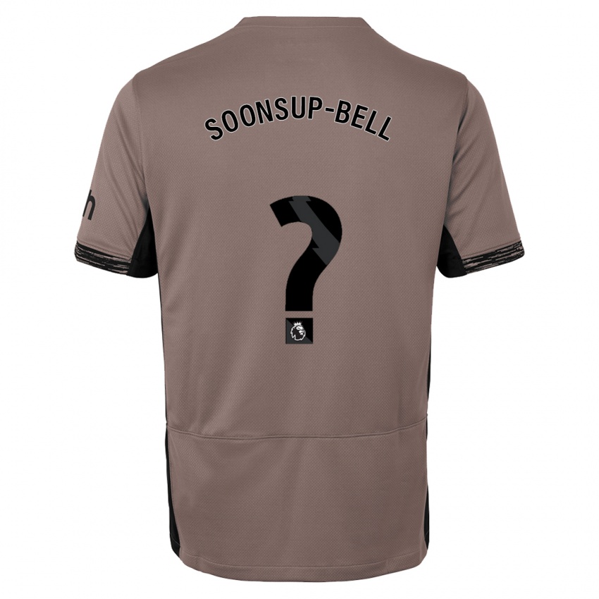 Homme Maillot Jude Soonsup-Bell #0 Beige Foncé Troisieme 2023/24 T-Shirt Suisse