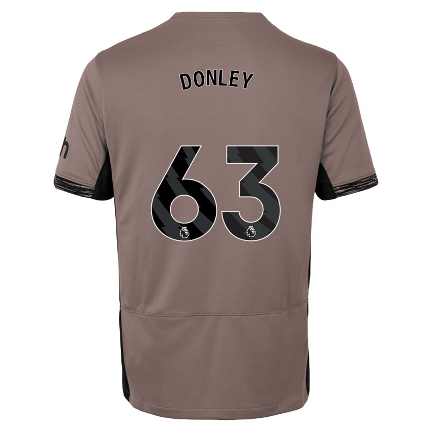 Homme Maillot Jamie Donley #63 Beige Foncé Troisieme 2023/24 T-Shirt Suisse
