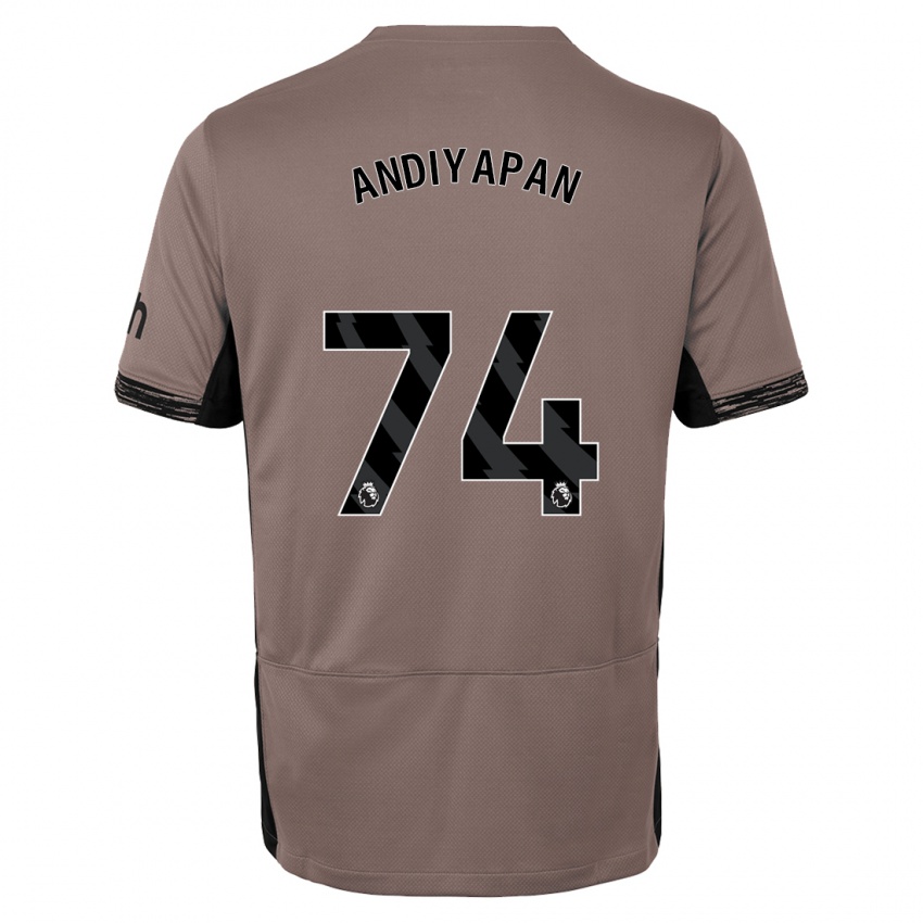 Herren William Andiyapan #74 Dunkelbeige Ausweichtrikot Trikot 2023/24 T-Shirt Schweiz