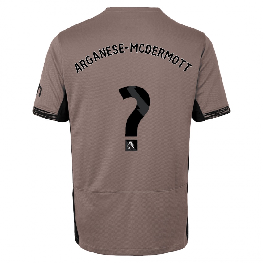 Homme Maillot Pele Arganese-Mcdermott #0 Beige Foncé Troisieme 2023/24 T-Shirt Suisse