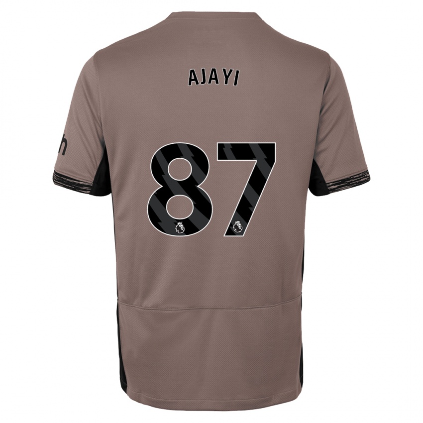 Homme Maillot Damola Ajayi #87 Beige Foncé Troisieme 2023/24 T-Shirt Suisse