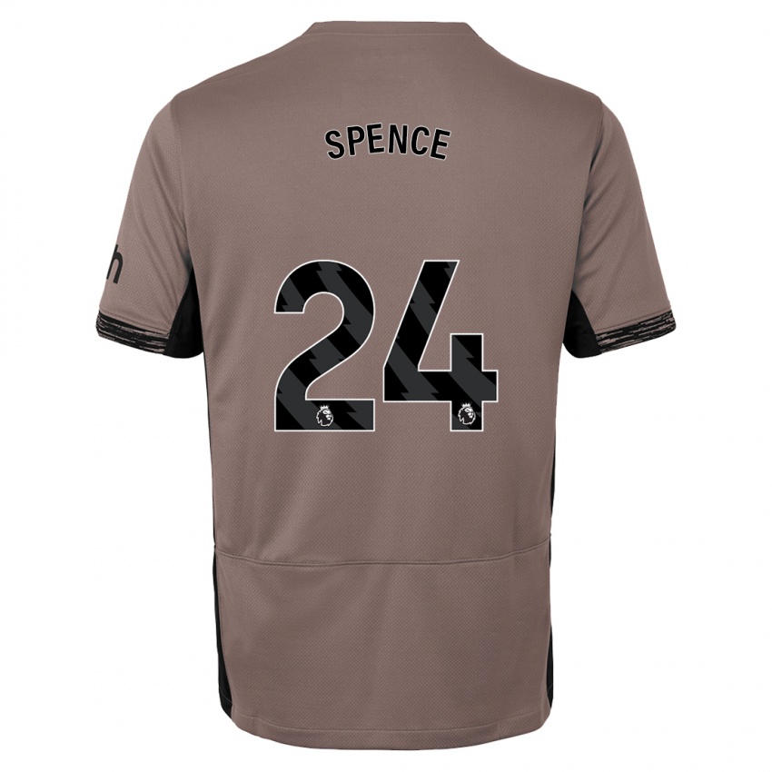 Homme Maillot Djed Spence #24 Beige Foncé Troisieme 2023/24 T-Shirt Suisse
