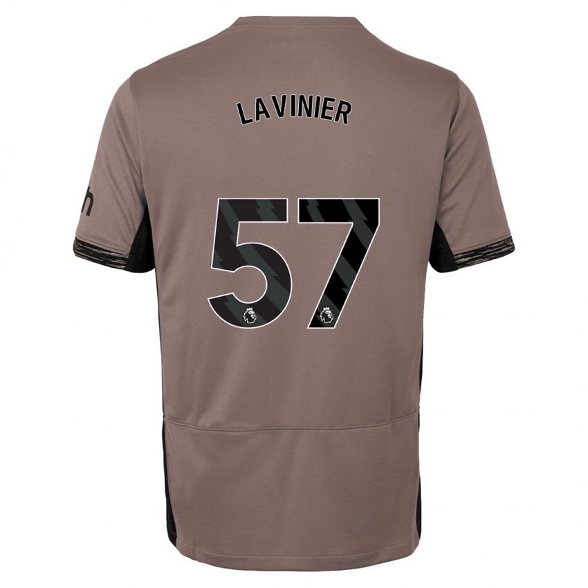 Homme Maillot Marcel Lavinier #57 Beige Foncé Troisieme 2023/24 T-Shirt Suisse