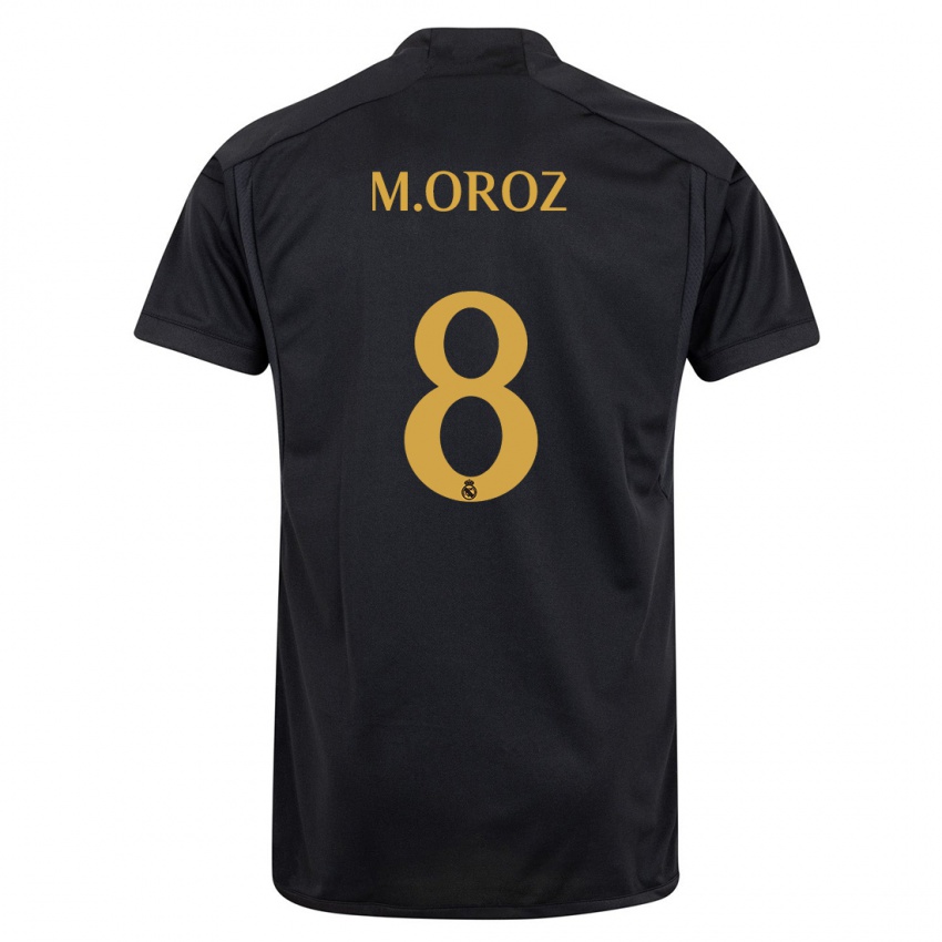 Homme Maillot Maite Oroz #8 Noir Troisieme 2023/24 T-Shirt Suisse