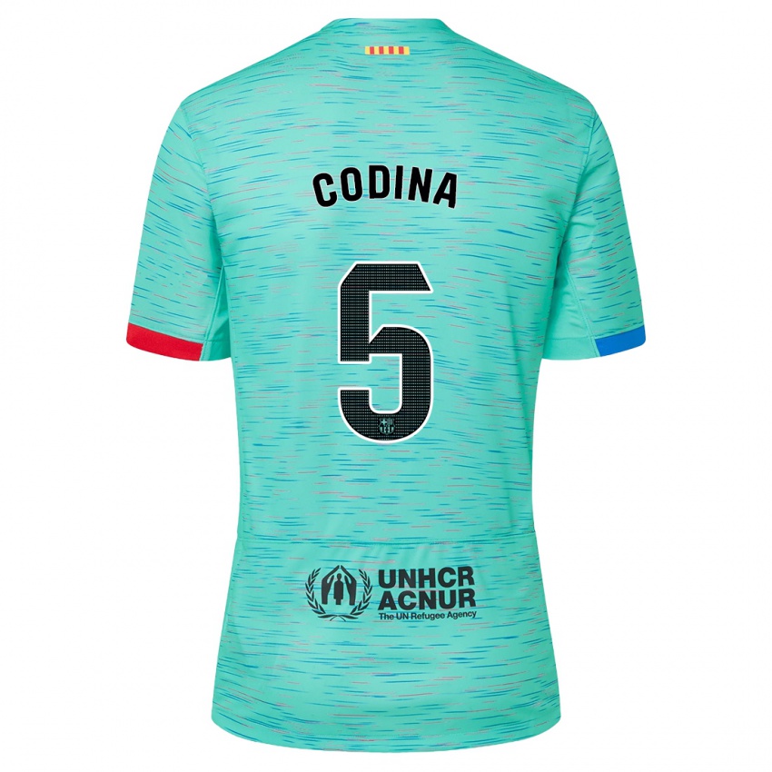 Herren Laia Codina #5 Helles Aqua Ausweichtrikot Trikot 2023/24 T-Shirt Schweiz