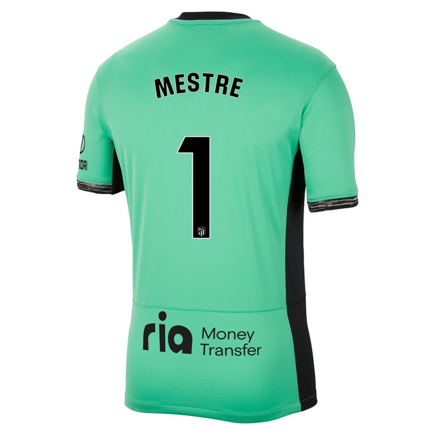 Homme Maillot Sergio Mestre #1 Vert Printanier Troisieme 2023/24 T-Shirt Suisse