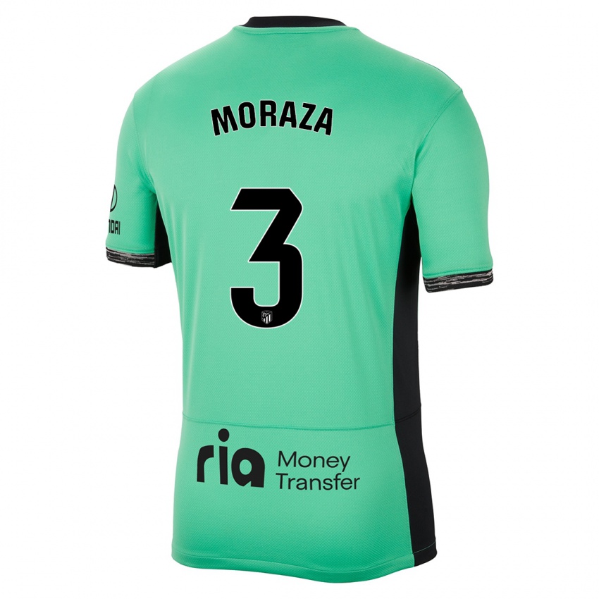 Homme Maillot Ainhoa Moraza #3 Vert Printanier Troisieme 2023/24 T-Shirt Suisse