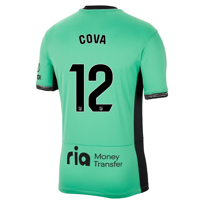 Homme Maillot Adrian Cova #12 Vert Printanier Troisieme 2023/24 T-Shirt Suisse