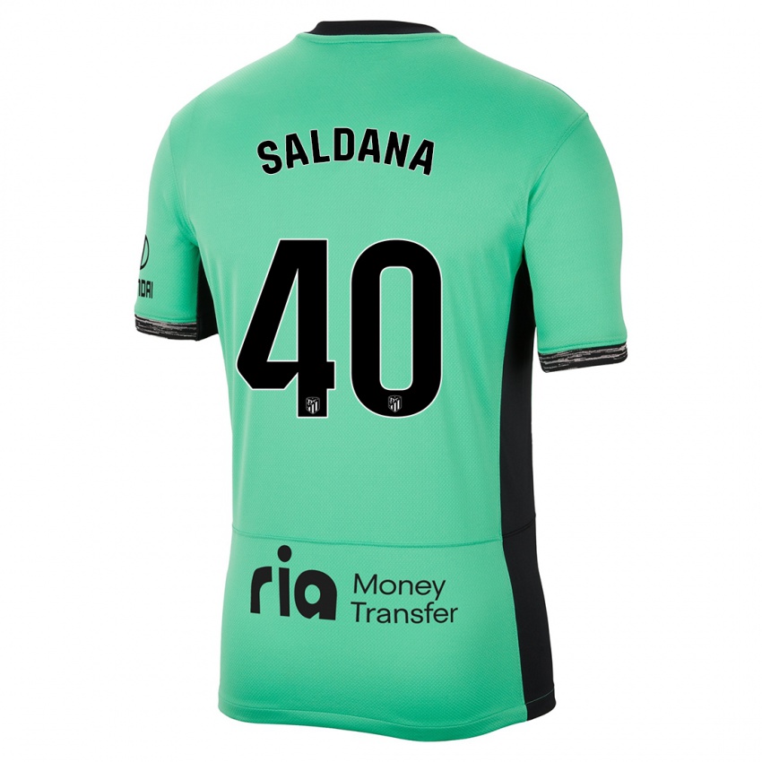 Homme Maillot Jose Saldana #40 Vert Printanier Troisieme 2023/24 T-Shirt Suisse