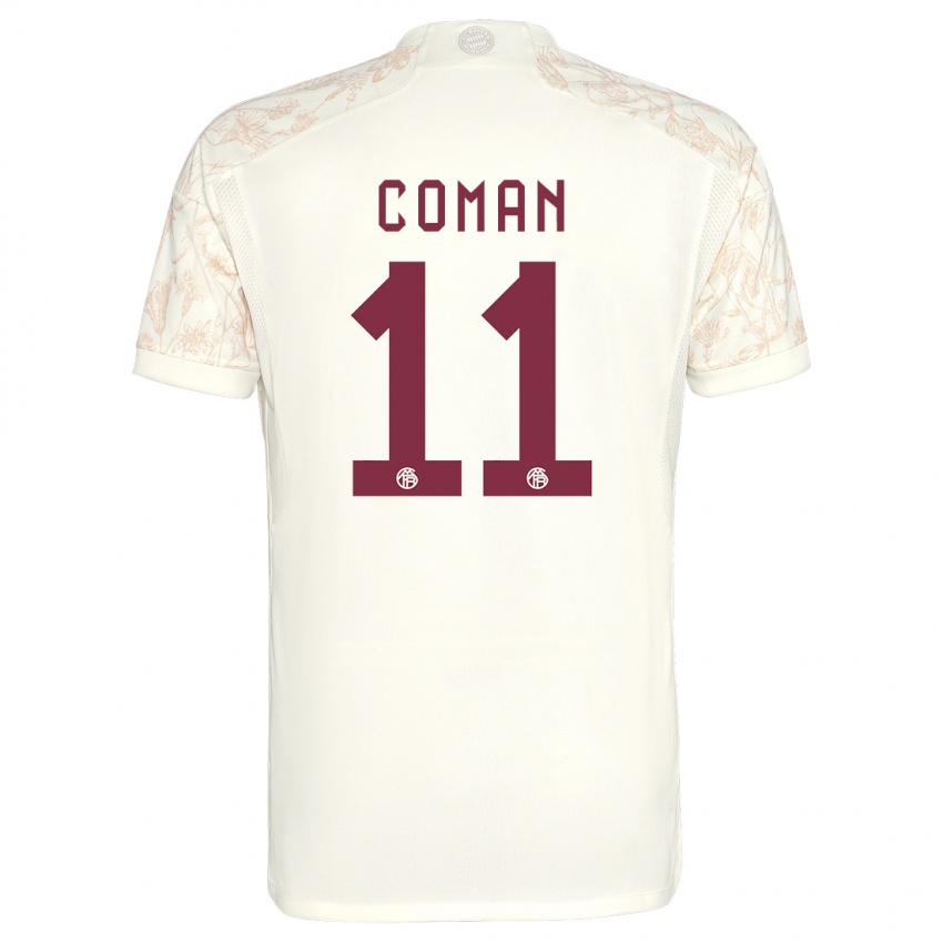 Herren Kingsley Coman #11 Cremefarben Ausweichtrikot Trikot 2023/24 T-Shirt Schweiz