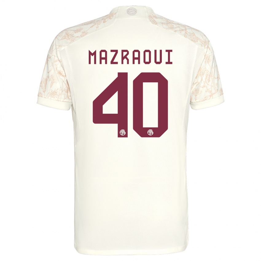 Herren Noussair Mazraoui #40 Cremefarben Ausweichtrikot Trikot 2023/24 T-Shirt Schweiz