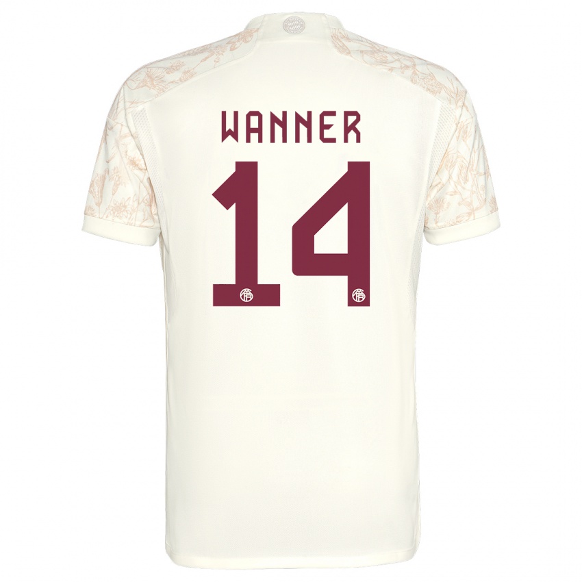 Homme Maillot Paul Wanner #14 Blanc Cassé Troisieme 2023/24 T-Shirt Suisse