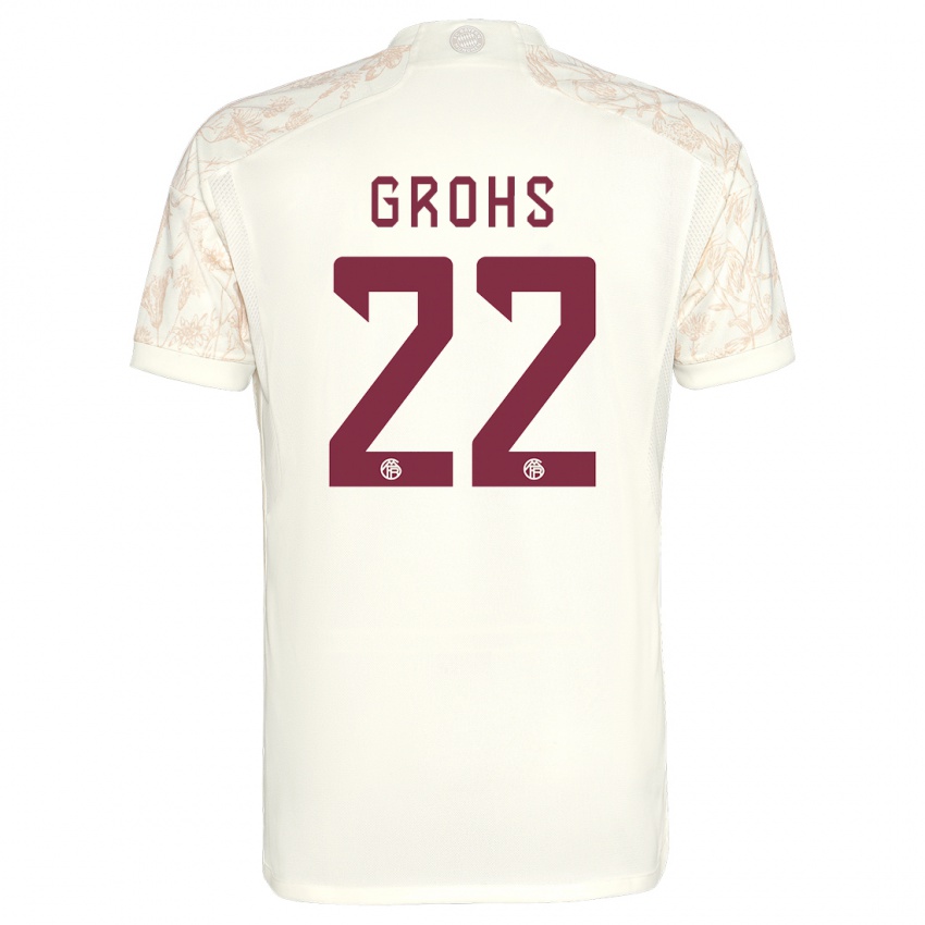 Herren Maria Luisa Grohs #22 Cremefarben Ausweichtrikot Trikot 2023/24 T-Shirt Schweiz