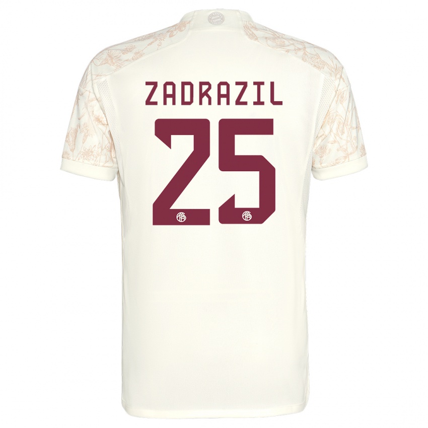 Herren Sarah Zadrazil #25 Cremefarben Ausweichtrikot Trikot 2023/24 T-Shirt Schweiz
