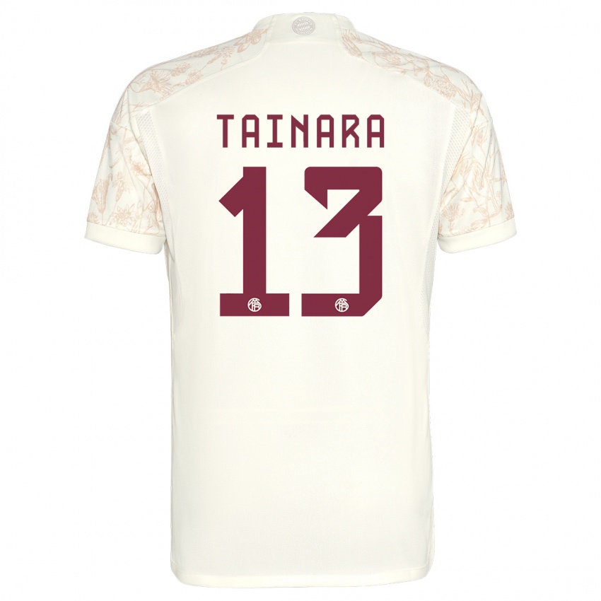 Herren Tainara #13 Cremefarben Ausweichtrikot Trikot 2023/24 T-Shirt Schweiz