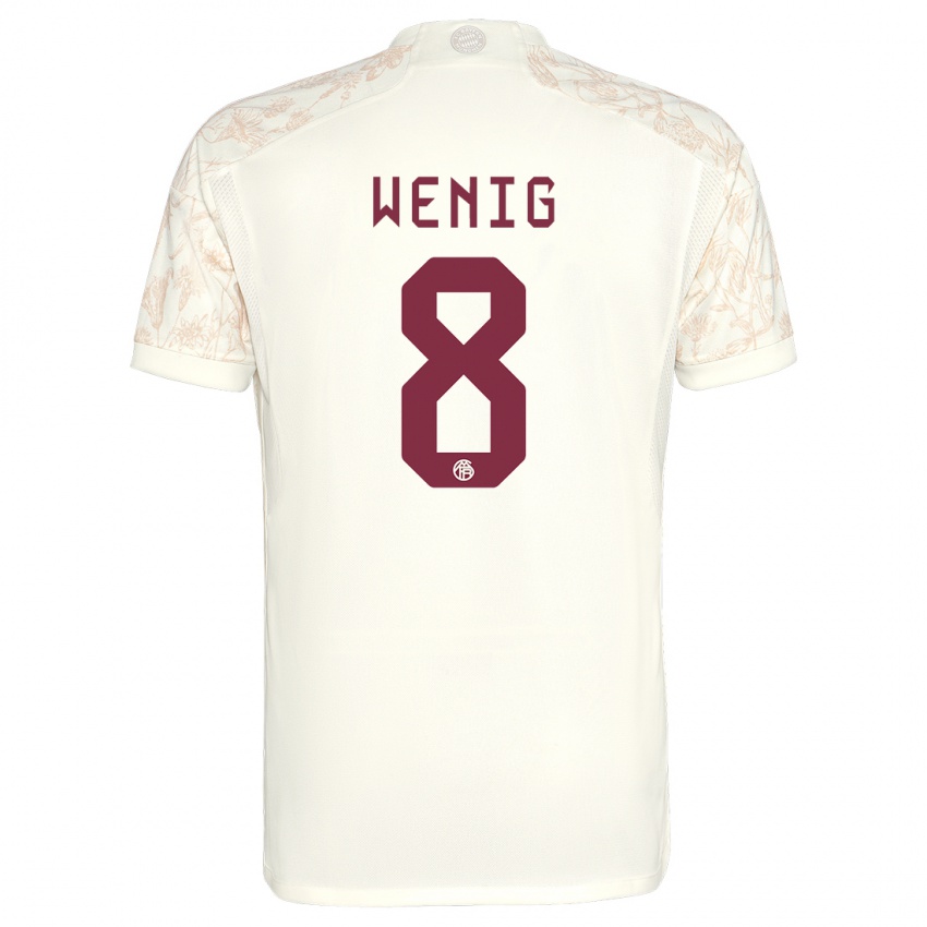 Homme Maillot Marcel Wenig #8 Blanc Cassé Troisieme 2023/24 T-Shirt Suisse