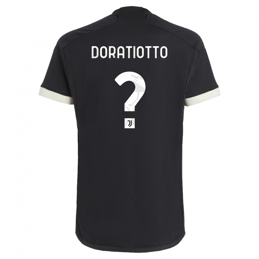 Herren Giulio Doratiotto #0 Schwarz Ausweichtrikot Trikot 2023/24 T-Shirt Schweiz