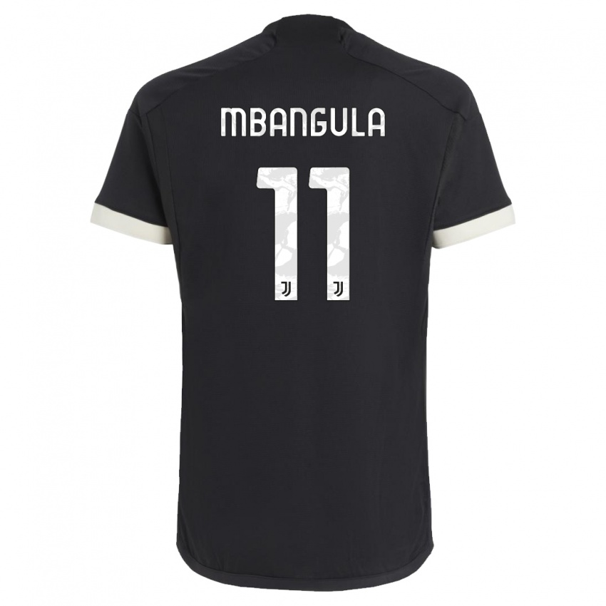 Herren Samuel Mbangula #11 Schwarz Ausweichtrikot Trikot 2023/24 T-Shirt Schweiz
