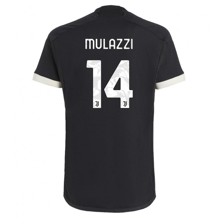 Herren Gabriele Mulazzi #14 Schwarz Ausweichtrikot Trikot 2023/24 T-Shirt Schweiz