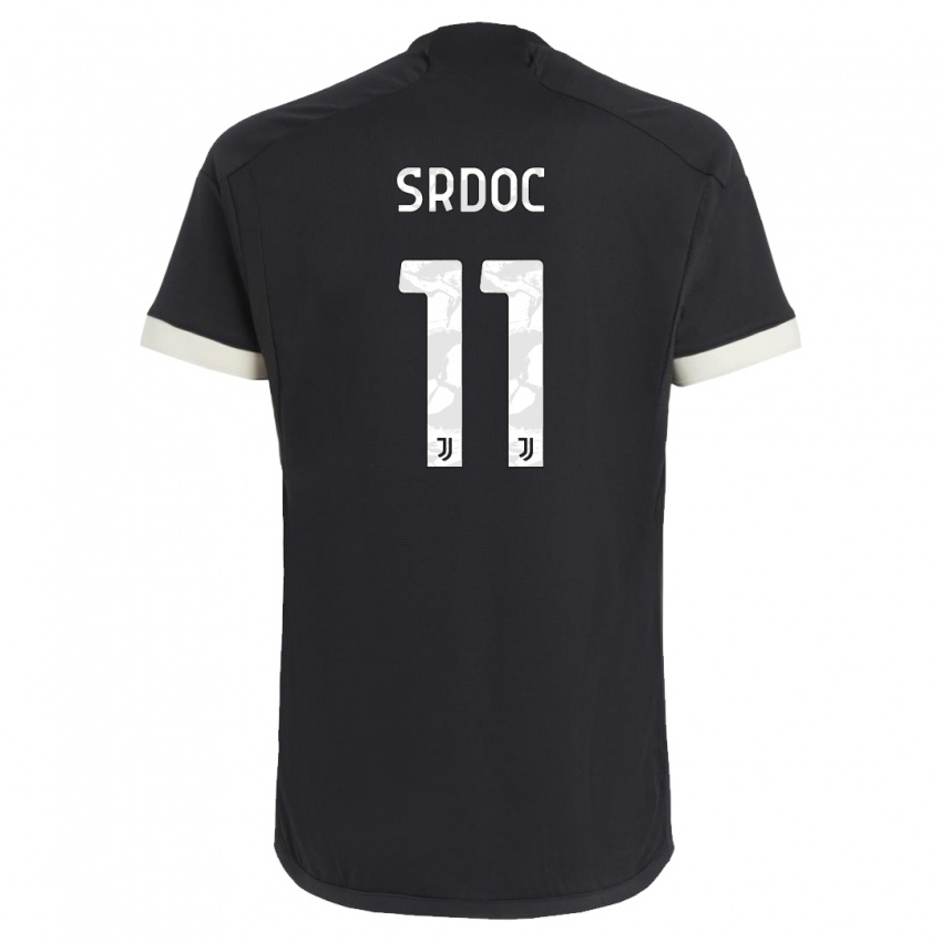 Herren Ivano Srdoc #11 Schwarz Ausweichtrikot Trikot 2023/24 T-Shirt Schweiz