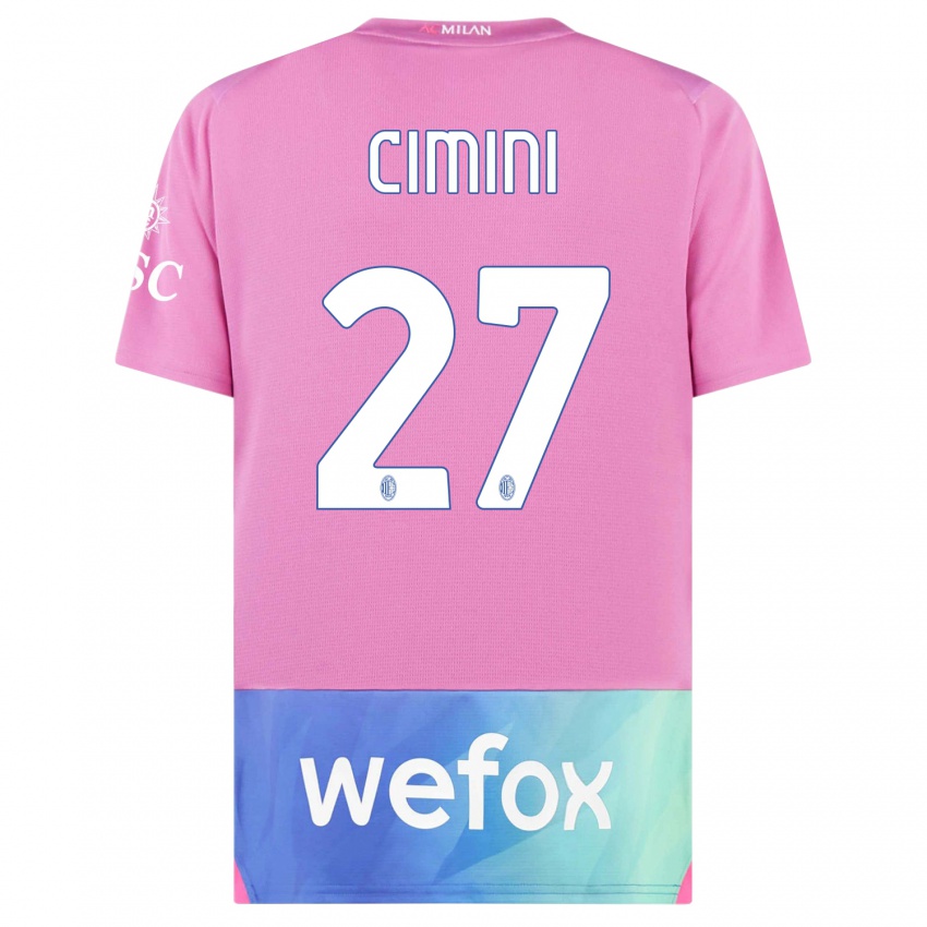 Herren Linda Tucceri Cimini #27 Pink Lila Ausweichtrikot Trikot 2023/24 T-Shirt Schweiz