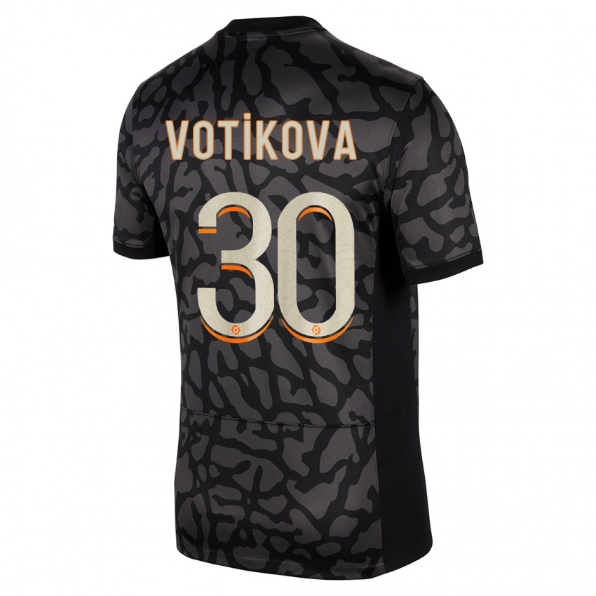 Herren Barbora Votikova #30 Schwarz Ausweichtrikot Trikot 2023/24 T-Shirt Schweiz
