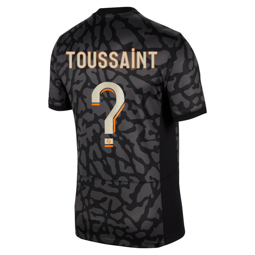 Herren Oceane Toussaint #0 Schwarz Ausweichtrikot Trikot 2023/24 T-Shirt Schweiz
