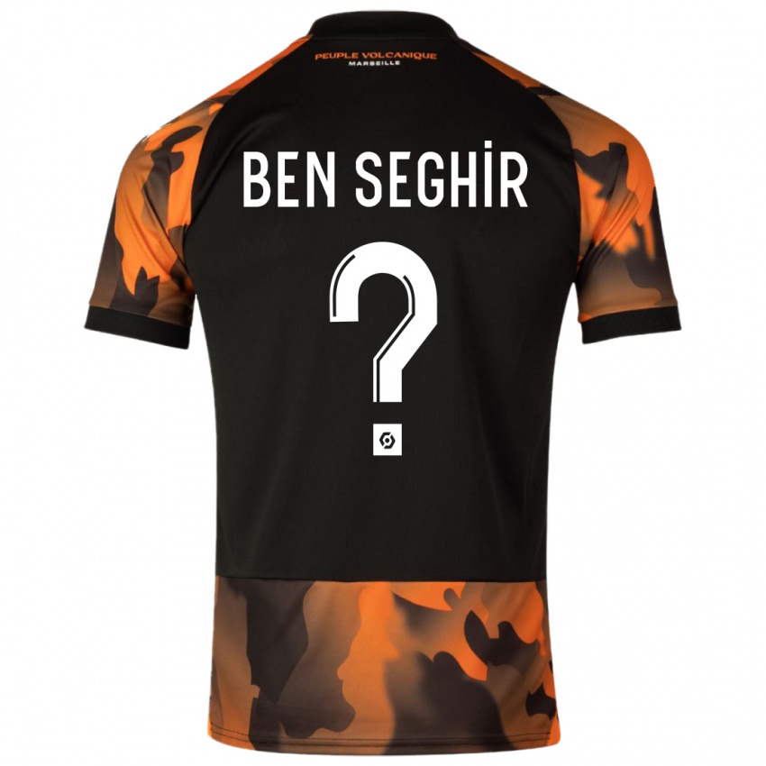 Herren Salim Ben Seghir #0 Schwarzorange Ausweichtrikot Trikot 2023/24 T-Shirt Schweiz
